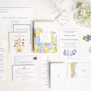 Invitación de boda personalizada, invitación de boda atemporal, invitaciones de boda ilustradas, ilustración personalizada, invitación de boda a medida, elegante