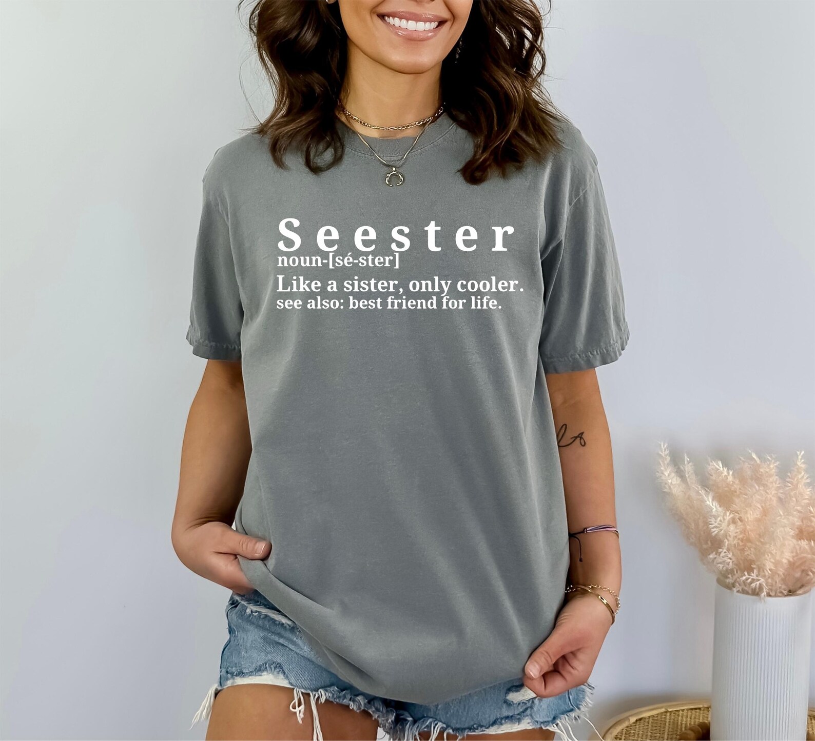 Seester Noun Comfort Colors Shirt, Seester Definition Tshirt, Seester