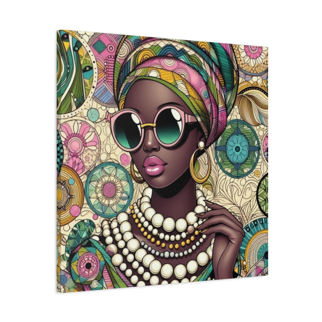 Dynamic African Woman Canvas main image 1