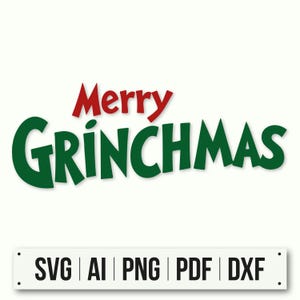 Merry Grinchmas Instant Download | Grinch Svg | Grinch Face Silhouette | Holiday Grinch Сlipart | Christmas Grinch Face | Grinch art