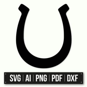 Horseshoe SVG | Lucky Horseshoe Cut File | Instant Download | Western Silhouette for Cricut