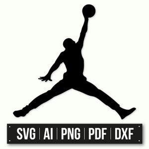 Basquete Dunk SVG | Download instantâneo | Slam Dunk Clipart | Silhueta esportiva SVG | Arquivo de corte de basquete | Arquivo Cricut | Design de equipe