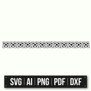 Celtic Knot Border Design | Intricate Celtic Pattern |  Celtic Art For DIY Projects | Craft Supplies
