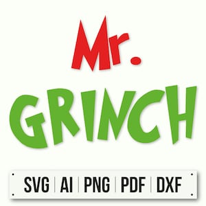 Grinch Family Svg | Grinch SVG | Team Grinch SVG | Papa Mama Little Grinch | Christmas Grinch | Mr Grinch | Mr Grinch Digital files