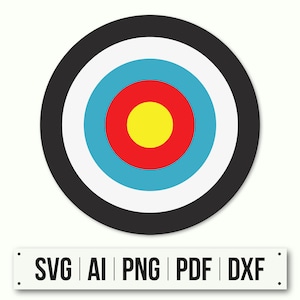 Target Planner Sticker SVG | Instant Download | Archery Target Board Digital Design | Shooting Range Printable Target | Files for Cricut