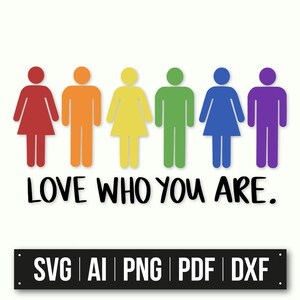 Liebe, die du bist SVG | Stolz SVG | LGBT Festival SvG | Sofortdownload |  Silhouette Schnittdatei | Gay Zitate SVG | LGBT Affirmation