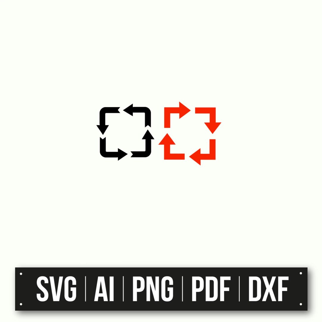 Square Loop Arrows | Repeat Symbol SVG | Arrow Square SVG | Refresh ...