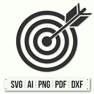 Shooting Range Printable Target | Target SVG  Files Clipart | Instant Download | Archery Target Board Digital Design