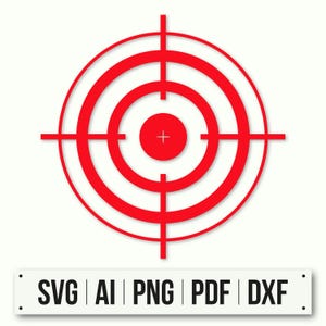 Target SVG  Files Clipart | Instant Download | Archery Target Board Digital Design | Shooting Range Printable Target