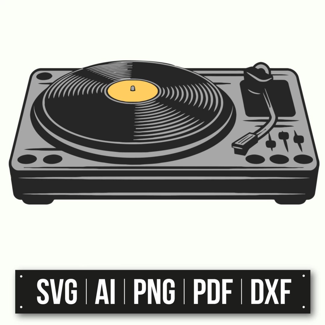 Vintage Vinyl Record Player Illustration | Retro Vector Design | Music ...