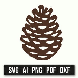 Pinecone Clipart | Minimalist Art | Pinecone SVG | Woodland Decor | Rustic Design | DIY Craft Files | Instant Download