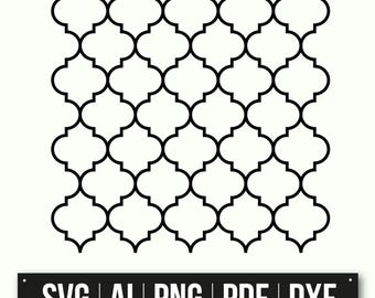 Moroccan Pattern | Geometric Design | SVG Cut File | Stencil Template | Laser Cut Design | DIY Craft | Home Decor | Instant Download