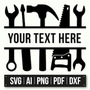 Tool Silhouette Set | DIY Tools Clipart | Instant Download | Handyman Graphics | Carpenter Tools | Printable Cut Files
