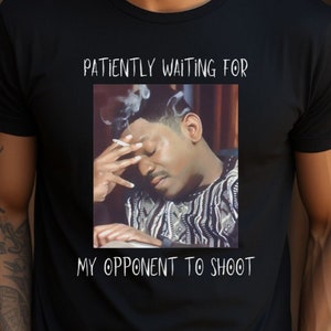 Billiards Player T-Shirt: Patiently Waiting Graphic Tee