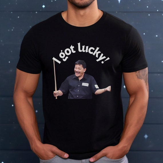 Efren, I Got Lucky! Pool Player, Billiards, Pocket Billards, Snooker, Carom, 8 Ball, 9 Ball, 10 Ball, 14.1, Straight Pool. Pool. Gift.