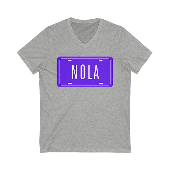 NOLA V-Neck Tee for Casual Style, Great for New Orleans Lovers, Festivals, Travel, Gifts