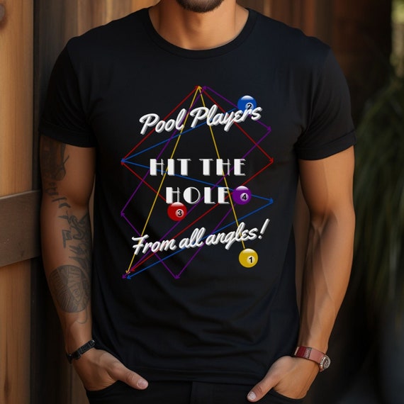 PooL Players Hit the Hole From All Angles, Billiards, Pocket Billards, Snooker, Carom, 8 Ball, 9 Ball, 10 Ball, 14.1, Straight Pool.