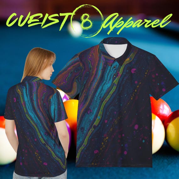 Vibrant Abstract Unisex Polo Shirt | Unique Fashion Tee, Casual Wear, Art-Inspired Clothing, Gift for Him/Her, Summer Style