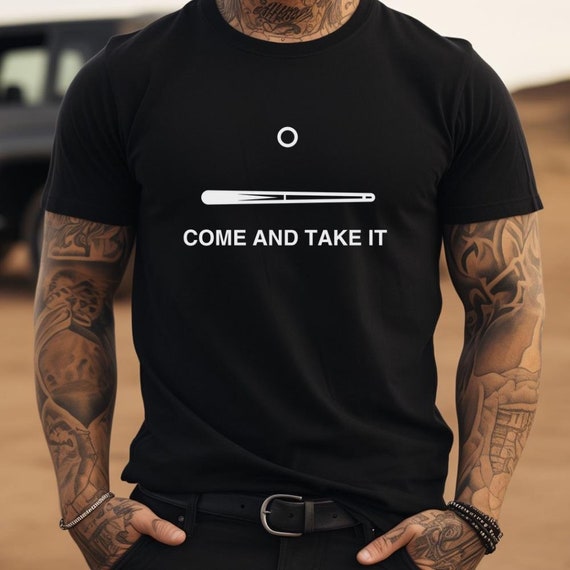 Come and Take It Pool Cue and Cue Ball T-shirt, Pool Player, Cue Sports, Pool, Snooker, Carom, Texas