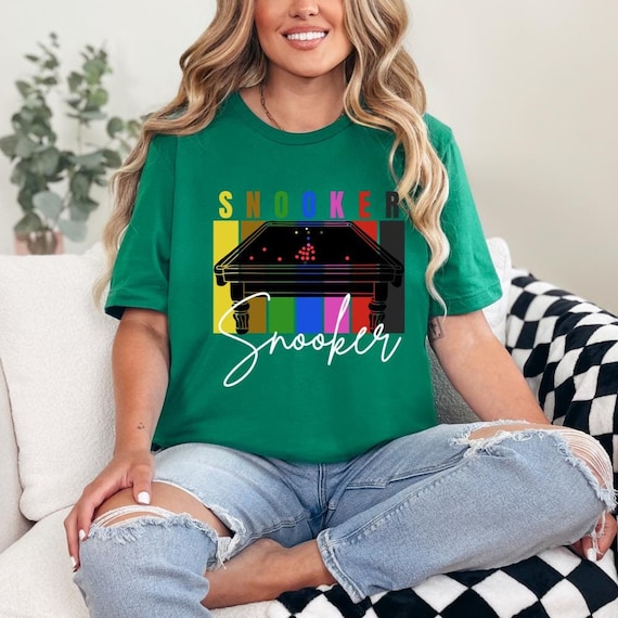 Snooker Tshirt. Snooker colors. Snooker Table. Snooker Player.