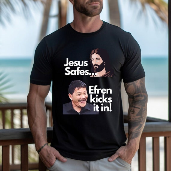 Jesus Safes, Efren Kicks. Pool Player, Pool, Billiards. 8 ball, 9 ball. 10 ball. Carom, Snooker, 14.1, straight pool. gift for pool player.