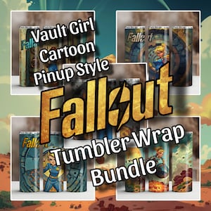 Fallout Vault Girl Pinup Tumbler Wrap Bundle