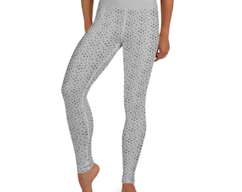 Grey Spotted Yoga Leggings