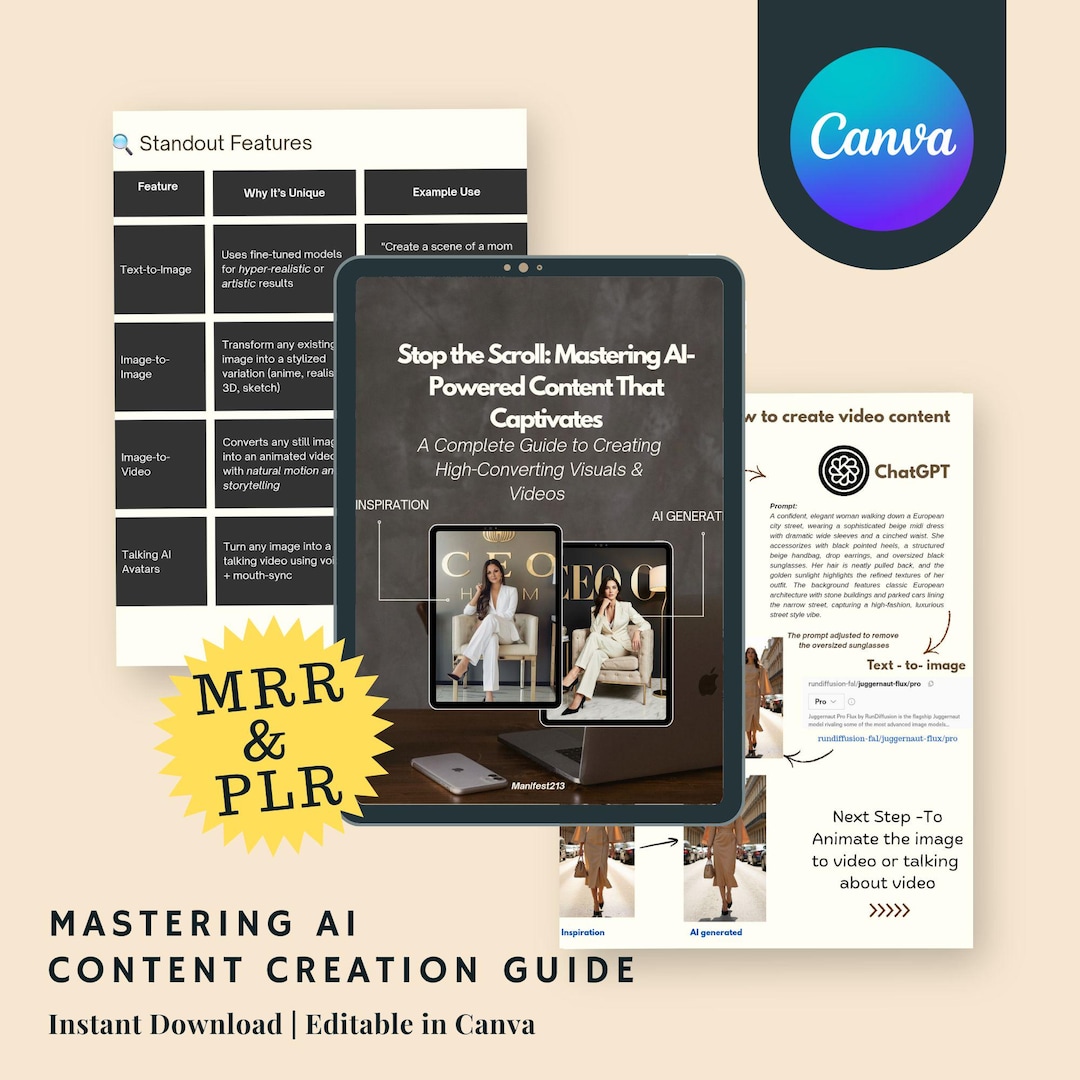 Stop the Scroll AI Content Creation Guide | Text-to-image, Image-to ...