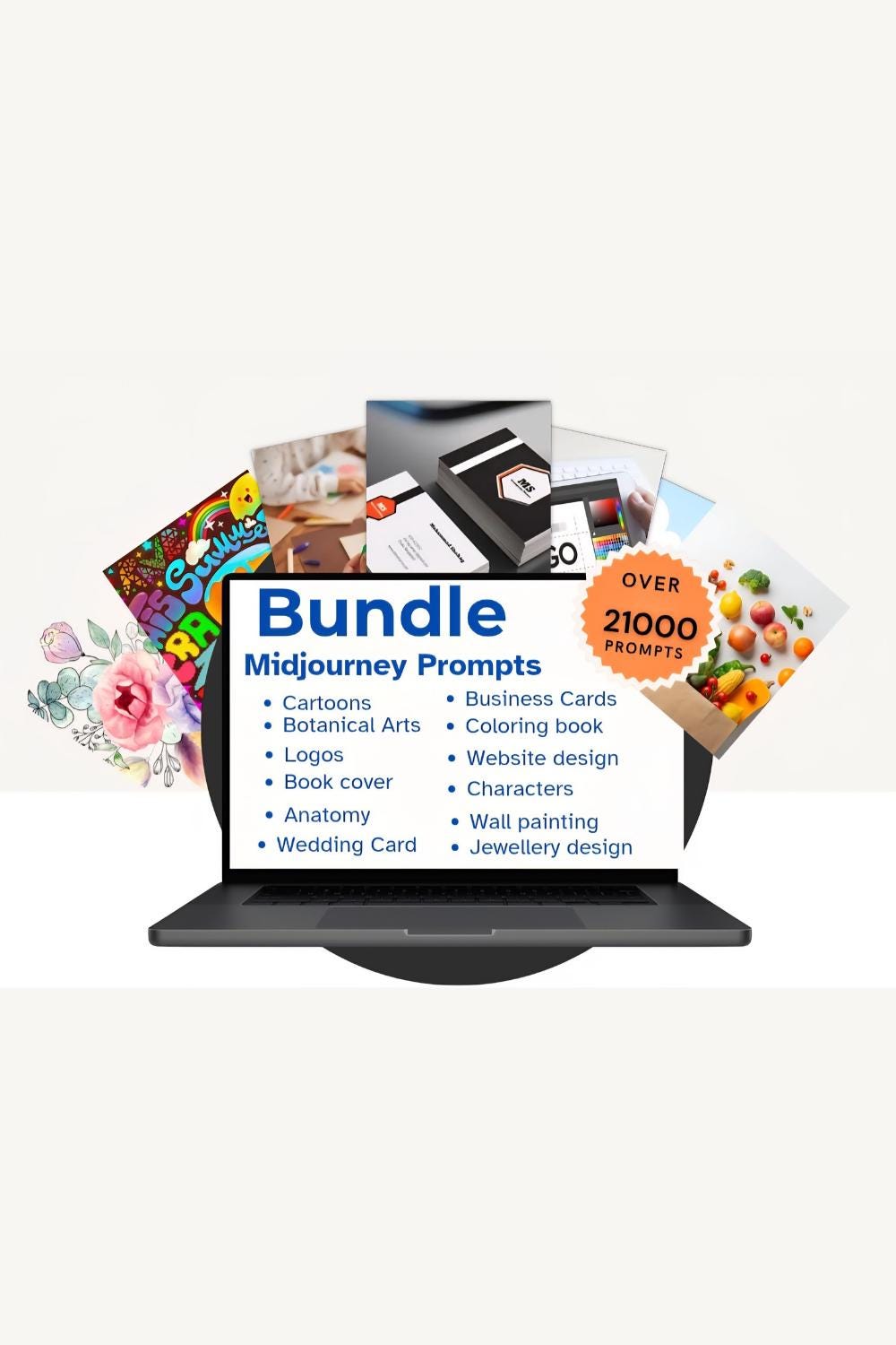 21000+ Midjourney Prompts: AI Art Bundle for Logos, Characters ...