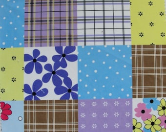 Patchwork floral Fabric 6 Sample Pieces