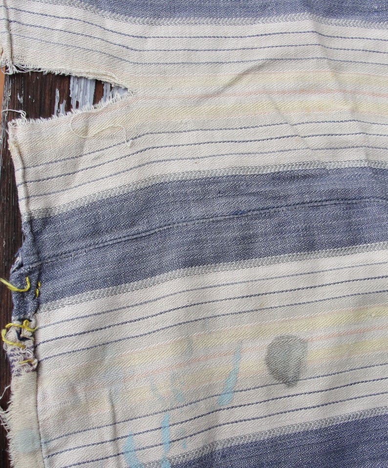 Soul Cloth Boro Cloth Patched Restored Fabric Faded Colors Etsy