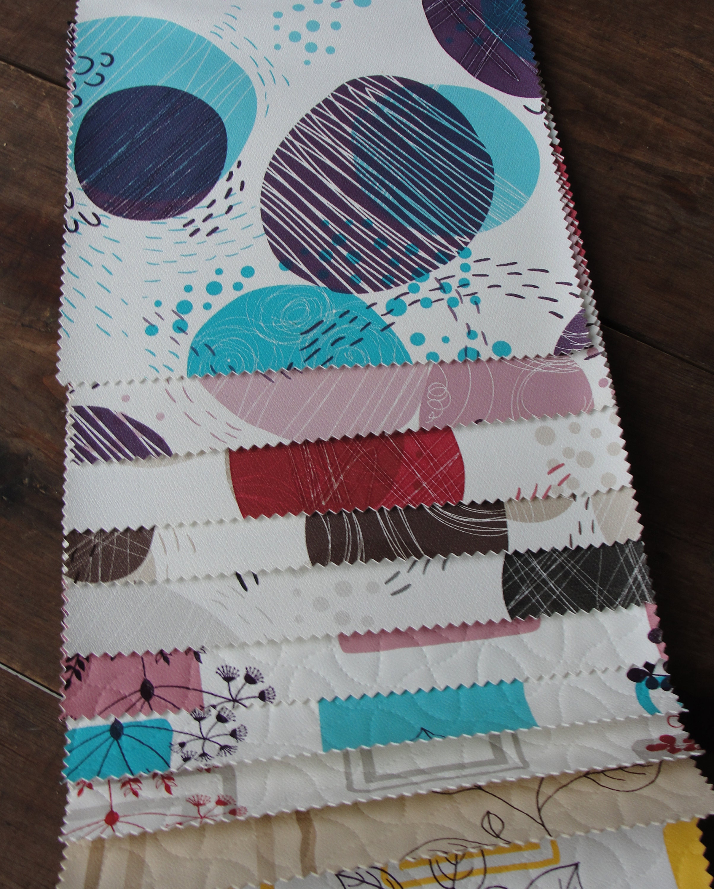 29 Pieces of Fake Leather Catalog Colorful Floral Textured Etsy