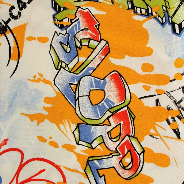 Graffiti Fabric Etsy