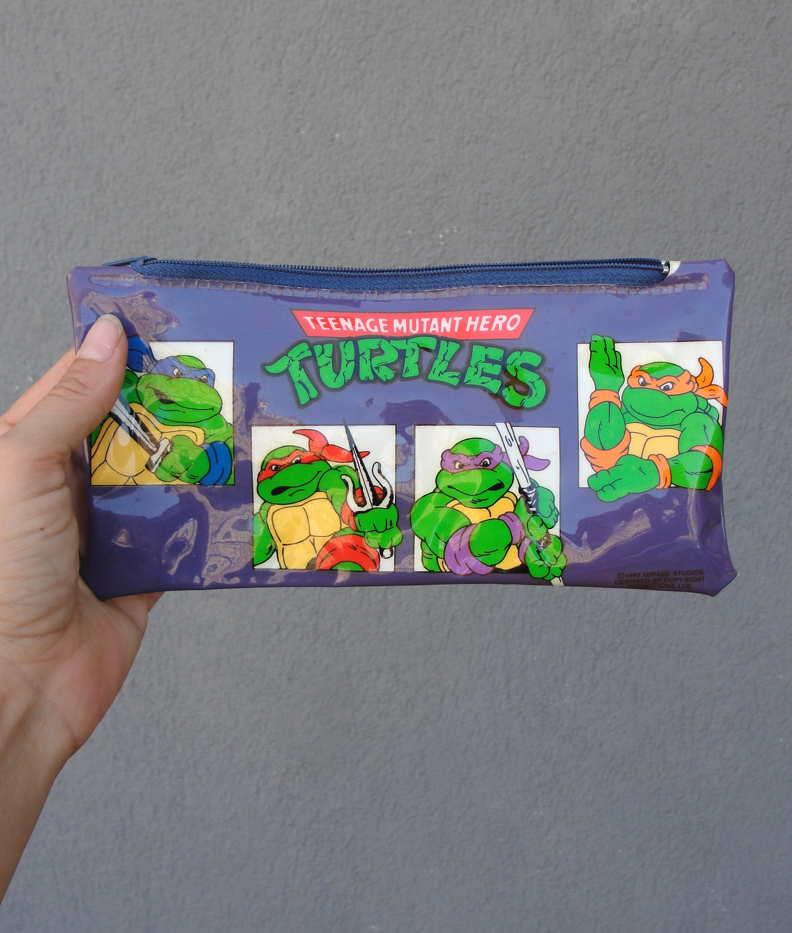 Teenage Mutant Ninja Turtles Character Single Zipper Green Pencil Case