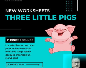 Three Little Pigs Phonics Worksheet