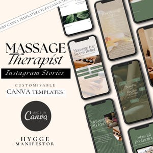 Massage Therapy Social Media Story Post | Massage Instagram Story Template | Spa Instagram Posts | Massage Therapist | Massage Therapy Reels