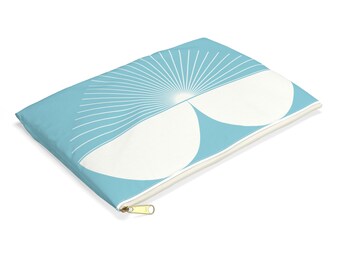Blue Heart Accessory Pouch