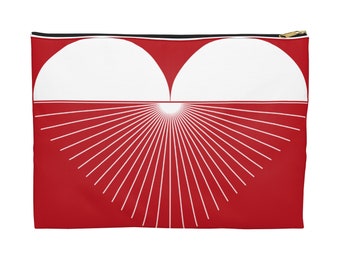 Red Heart Accessory Pouch