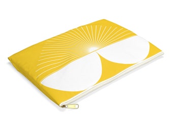 Yellow Heart Accessory Pouch
