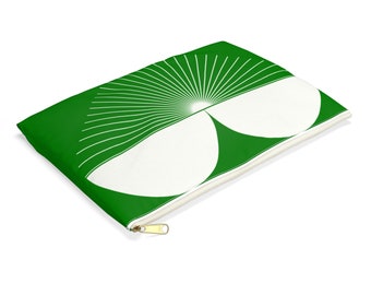Green Heart Accessory Pouch