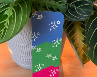 Polysexual Pride Flag Bookmark