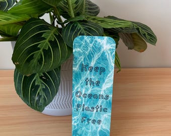 Save the Oceans Bookmark, Sustainability, Part of the Proceeds are Donated to One Tree Planted