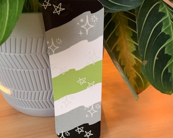 Agender Pride Flag Bookmark