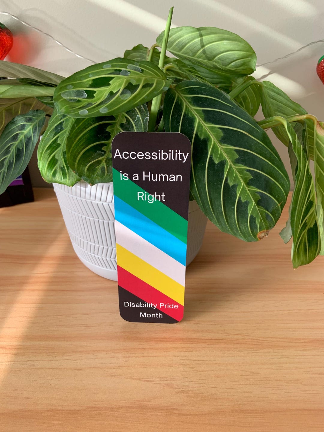 Disability Pride Bookmark, Accessibility is a Human Right, Heavyweight ...