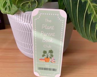 Plant Parent Book Club Bookmark, Heavyweight Semi-Glossy Paper