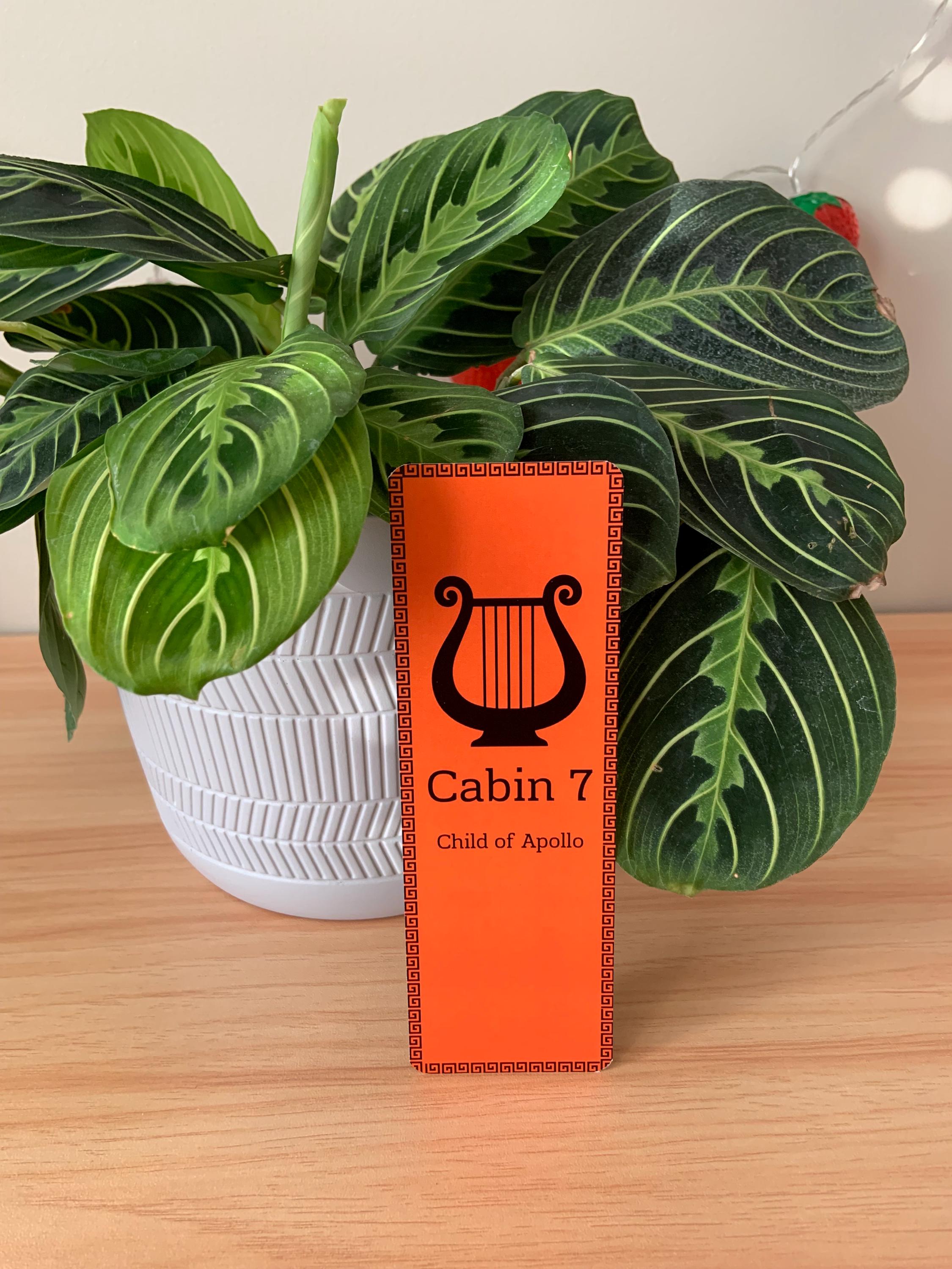 Percy Jackson Cabin 7 Bookmark Pack, Apollo Bookmark, PJO Bookmark - Etsy