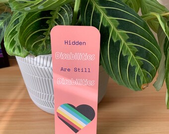 Disability Awareness Bookmark, Invisible Illness Pride, Chronic Illness
