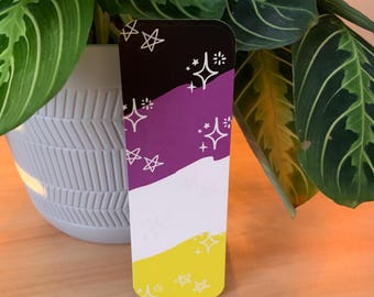 Nonbinary Pride Flag Bookmark