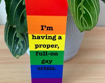 Heartstopper bookmark, I’m having proper, a full-on gay crisis