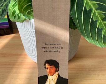 Segnalibro di Mr. Darcy, Orgoglio e Pregiudizio, Regalo per amanti dei libri